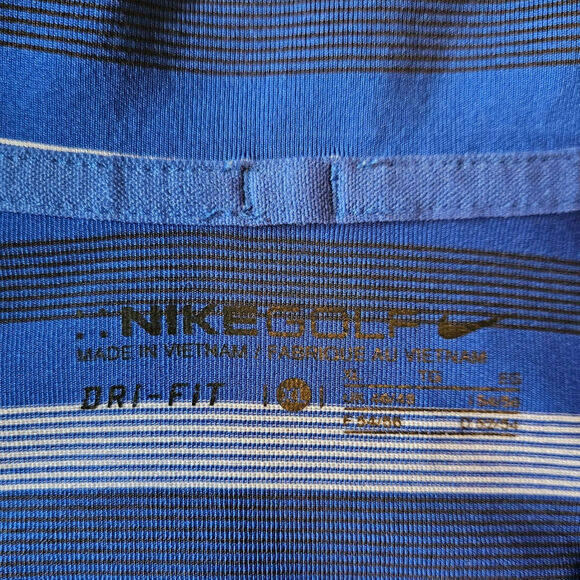 Nike Golf Minnesota Twins Baseball Men's Stripe Blue Polo Shirt Size XLarge - Picture 5 of 7